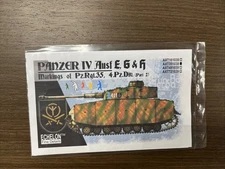 1/35 Echelon Decals #351039 Panzer IV Ausf.E, G & H Pt.2