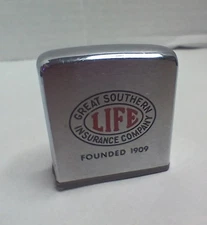 1960s Vintage Zippo Rare Tape Measure Ruler Great Southern Insurance Company