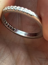 Tiffany & Co. Soleste Half Eternity Ring In Platinum With Diamonds