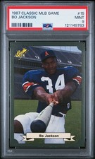 1987 CLASSIC GREEN  BO JACKSON #15  ROYALS * ROOKIE * MINT PSA 9 * JUST GRADED