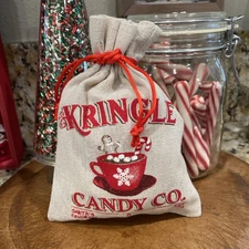 Primitive Kris Kringle Candy Co. Cocoa Santa Christmas Pillow Tuck Holiday Decor