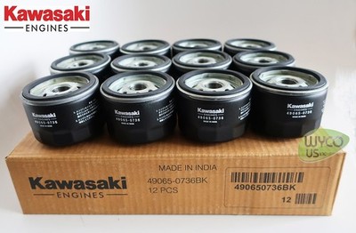 *NOT AFTERMARKET* 12 KAWASAKI OIL FILTERS FOR FR600,FR651V,FR691V,FR730V, FT730V