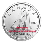 Canada 2017 Classic 10 Cent Bluenose Schooner Dime Coin - Brilliant Uncirculated