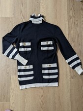Chanel Sweater Tunic CC Button Vintage