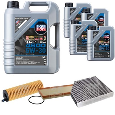 FEBI Inspektionspaket 9L Liqui Moly Top Tec 4600 5W-30 für Mercedes E T-Model