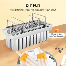 20 Grids Stainless Steel Molds Ice Pop Lolly Ice Cream Stick Holder Mold Top