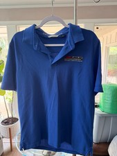 Corvette Z06 Embroidered Polo Shirt Cutter Buck Blue Large