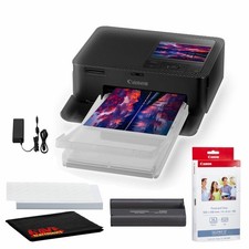 Canon SELPHY CP1500 Photo Printer Black KP-36IP Ink Paper Bundle