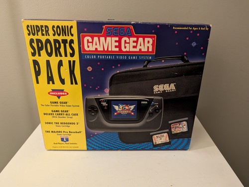 Console Sega Game Gear Complète Avec 4 Jeux - Boîte, Notice Et Cale