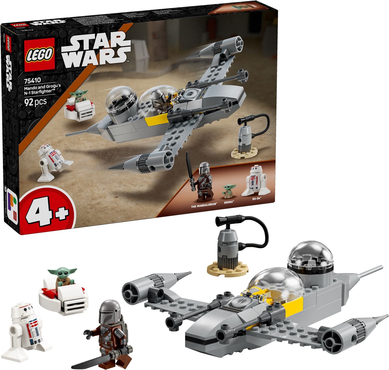 Gadget - Lego: 75410 - Star Wars - N-1 Starfighter Di Mando E Grogu - Lego