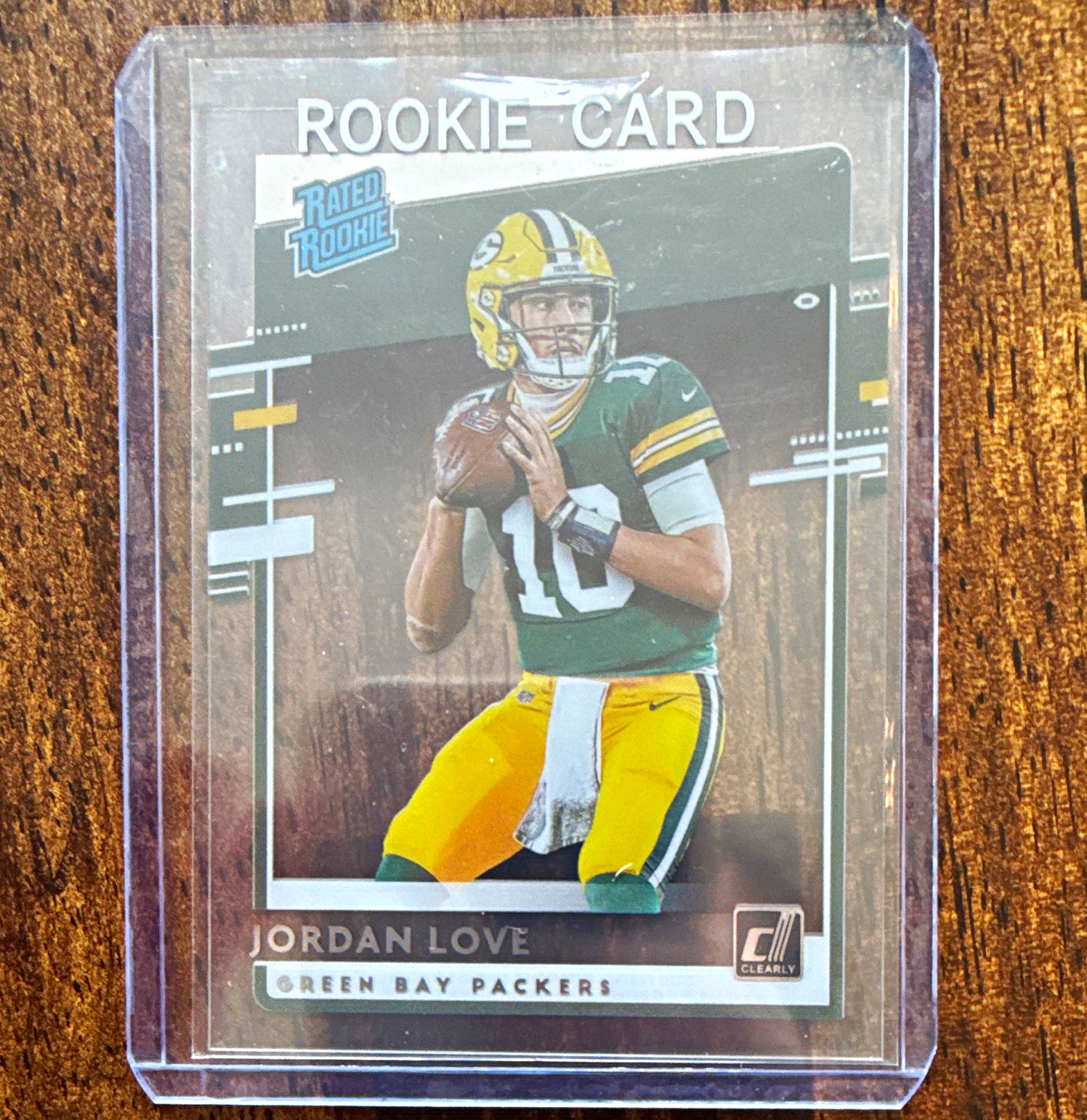 Jordan Love Panini Chronicles Clearly Donruss Rated Rookies #RRJL Base