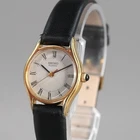 SEIKO 1982 Vintage 5421-0020 Women's Watch Gold 21mm New Battery New LeatherBand