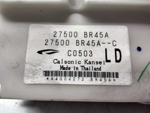 27500BR45A COMMANDE DE CLIMATISATION / CHAUFFAGE / 2569048 POUR NISSAN QASHQAI - Photo 4/6