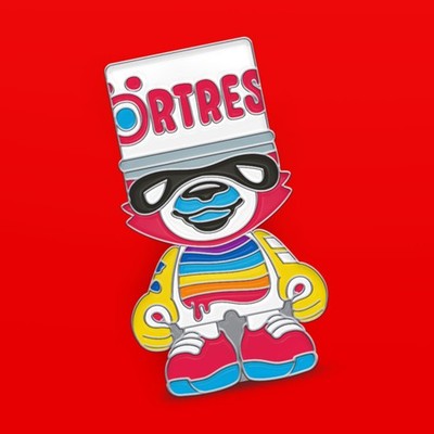 Superplastic Series One KRANKY Exclusive Fortress Enamel Pin