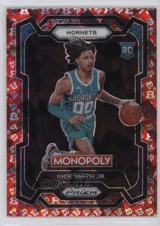 2023-24 Panini Prizm Monopoly Free Parking Prizm Nick Smith Jr #14 5i3