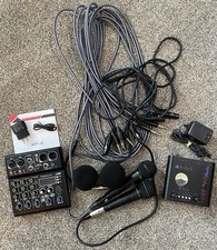 XR-4 4Ch Mixer Shure BG 1.1 RSQ Microphones Art Tube MP Studio 7 Mic Cables