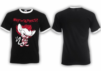 Brainjoker RINGER Tshirt Rats Comic Kult Fun Cartoon oldschool Pinky und Brain