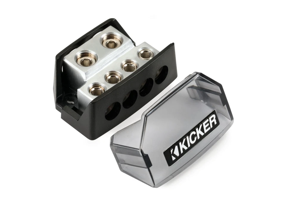 Kicker Car Audio DB4 Distribution Block Brass Accessories Solid Termination New - Image 2 of 2