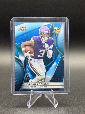 2025 Topps Chrome Black - Jordan Addison Blue /150 MN Vikings #68