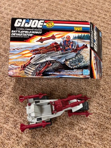GI JOE Vintage BATTLEFIELD ROBOT DEVASTATOR with BOX 1988 Complete