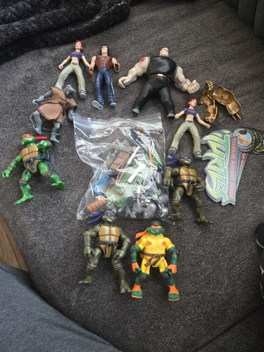 Vintage Teenage Mutant Ninja Turtle Figure LOT