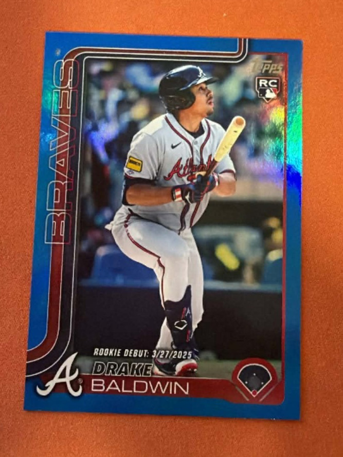2025 Topps Update Blue Rainbow Foil Drake Baldwin RD #150/150 (US113) Braves RC