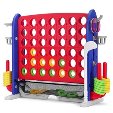 New Giant 4 in a Row Connect Game Jumbo 4-to-Score Set Ring Toss,Golf,Basketball