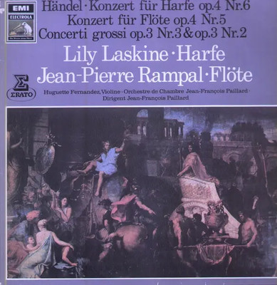 Lily Laskine, J.P.Rampal Händel NEAR MINT EMI Electrola Vinyl LP