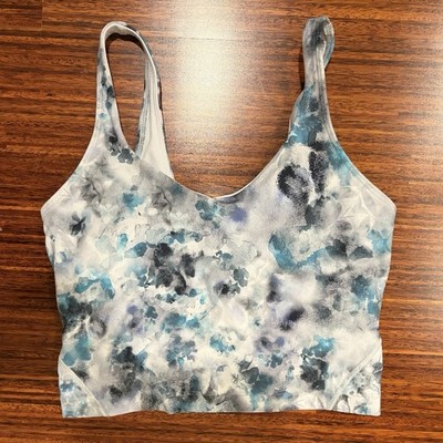 Lululemon Align Tank Top Size 4 Nulu Cropped Tank Kaleidofloral Multi