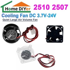 Mini 2510 2507 Cooling Fan DC 3.7V-24V Quiet Large Air Volume Fan