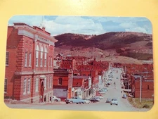 Bennett Avenue Cripple Creek Colorado vtg postcard County Courthouse pre-gaming