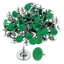 100Pcs Upholstery Tacks 11mmx10mm Flat Head Thumb Tack Green