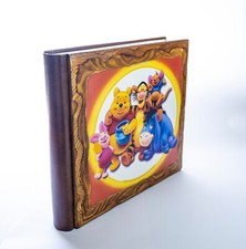 Album Battesimo - Winnie The Pooh - 30x30 - copertina in legno - nuovo - 