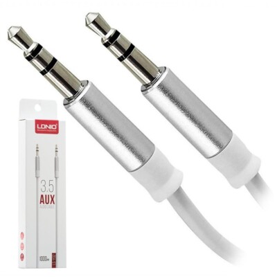 Lot of 3 Ldnio, Ls-Y02, 3.5Mm Aux Audio Silicone Cable, 1 Meter