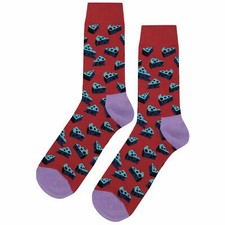 NWT Funny Blue Cheese Dress Socks Socks Novelty Men 8-12 Red crazy Fun Sockfly