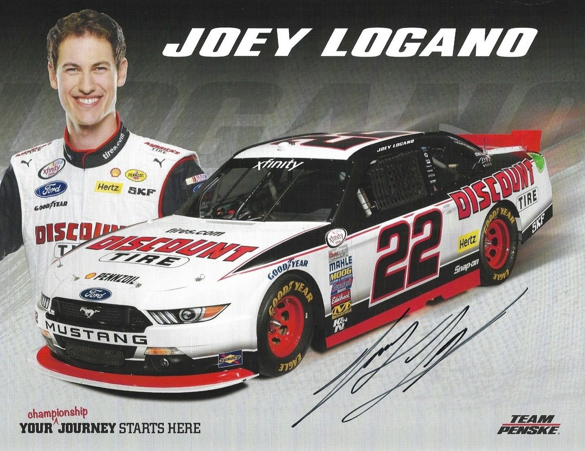 2015 Joey Logano Discount Tire NASCAR Signed Auto 8.5x11 2015 Joey Logano Discount Tire NASCAR Signed Auto 8.5x11