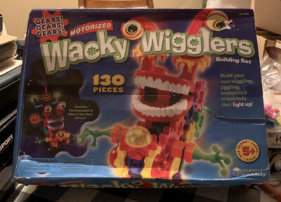 WACKY WIGGLERS Motorized Building Set Gears! LER 9202 118 Pieces