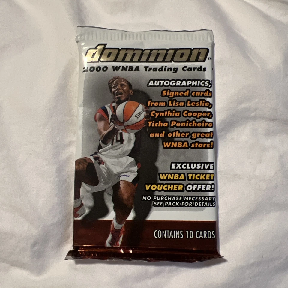 *SEALED* 2000 WNBA Dominion Trading Cards Wax Pack basketball - Image 2 of 4