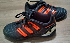 Adidas Predator Adipower FG Black Orange Football Soccer Clets Size US 1.5 UK 1