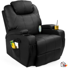 Sofa Ejecutivo Reclinable Con Control Remoto Mueble De 5 Modos Para Masaje Silla