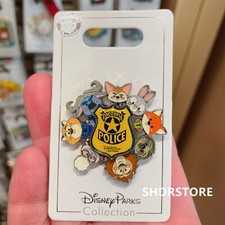 Authentic Disney Pin Spinner Zootopia Judy Nick flash disneyland exclusive