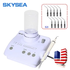 Dental Portable Ultrasonic Piezo Scaler 2*Bottles For Cavitron EMS Gift Tips G3