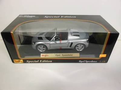 Maisto Opel Speedster Silver (Die-cast - 1:18 Scale) | eBay