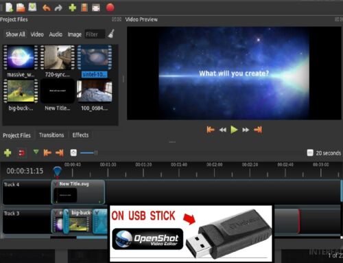 Open Shot 2022 Video Editing Production Software On USB FFMeg for Win 7