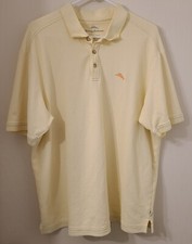 Tommy Bahama Polo Shirt Mens ExtrLarge Cream Beach Golf Marlin