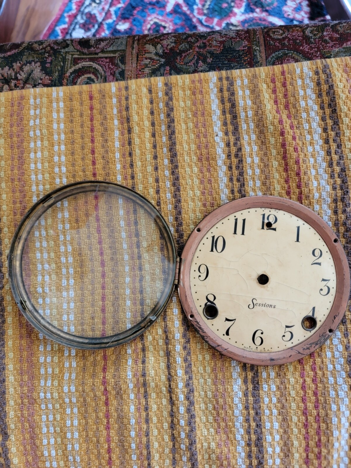 Antique Sessions Mantle Clock Dial eBay