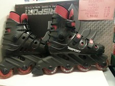 Pattini a Rotelle in fila con Scarponcino nero Sport Risport Vintage