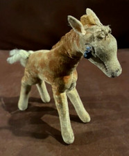 Steiff Giraffe alt 50/60er Jahre, 16 cm Höhe.   Stark bespielt !!