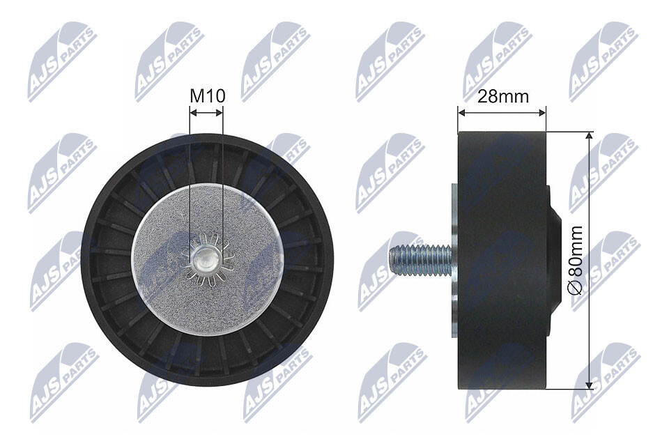 N.T.Y. RNK-BM-025.NTY Deflection/Guide Pulley, V-belt for BMW - Image 4