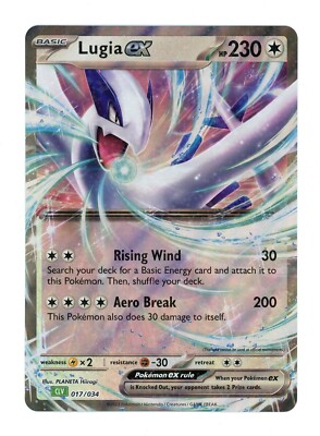 LUGIA EX 017/034 CLV Jumbo Oversized HOLO RARE Pokemon Card | eBay
